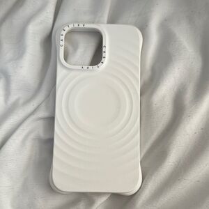 Casetify White Ripple Design iPhone 15 pro max Case